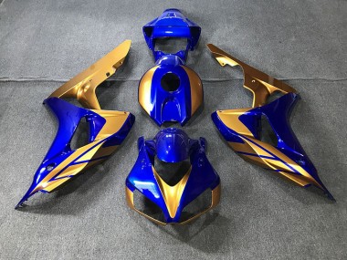 Blue and Gold Honda CBR1000RR Fairings 2006-2007 Outlets