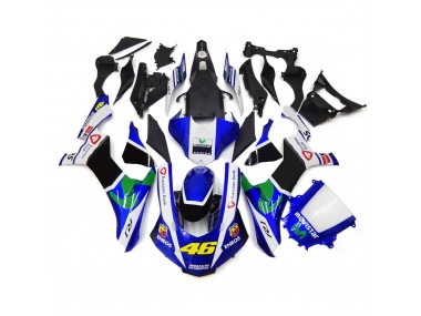Blue and White 46 Yamaha R1 Fairings 2015-2019 Outlets