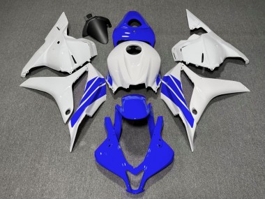 Dark Blue and White Side Stripe Honda CBR600RR Fairings 2009-2012 Outlets