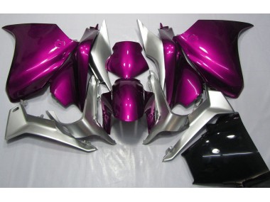 Deep Pink and Silver Honda VFR1200 Fairings 2010-2013 Outlets