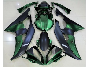 Forest Green and Matte Black Yamaha R6 Fairings 2008-2016 Outlets