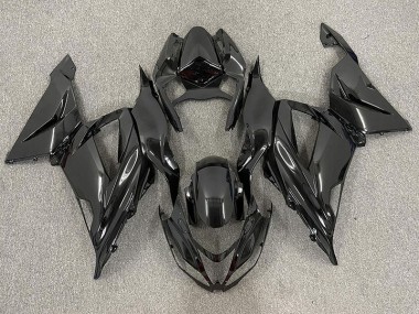 Gloss Black Plain Kawasaki ZX6R Fairings 2013-2018 Outlets