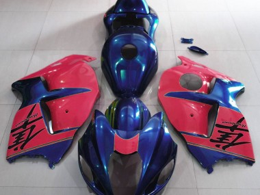 Gloss Blue and Red Suzuki GSXR 1300 Fairings 1997-2007 Outlets