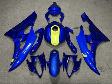 Gloss Blue & High Vis Yellow Yamaha R6 Fairings 2006-2007 Outlets