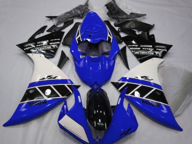 Gloss Blue White and Black Yamaha R1 Fairings 2013-2014 Outlets