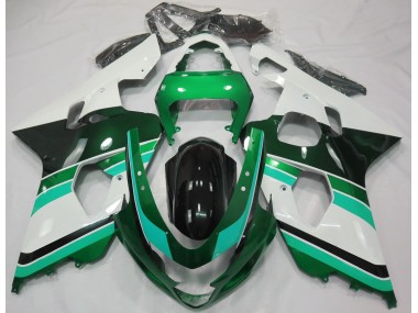 Gloss Green & Green Suzuki GSXR 600-750 Fairings 2004-2005 Outlets