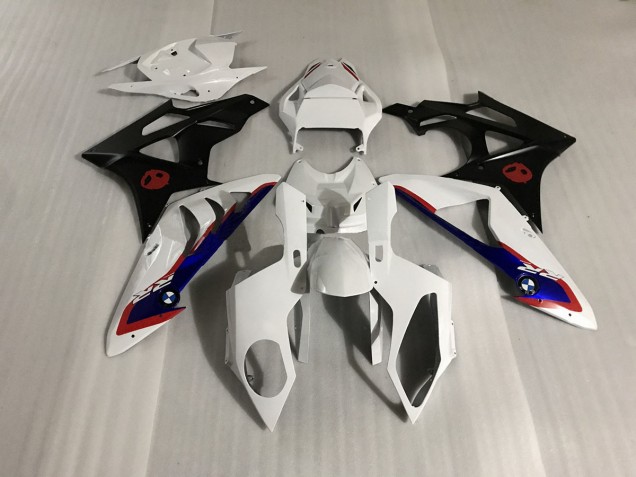 Gloss White and Matte Black BMW S1000RR Fairings 2009-2018 Outlets