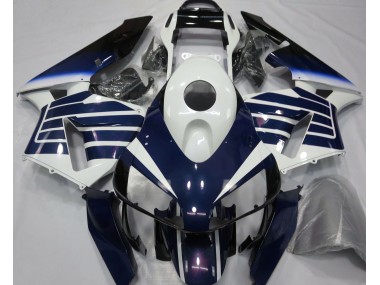 Gloss White & Blue Fade Honda CBR600RR Fairings 2003-2004 Outlets