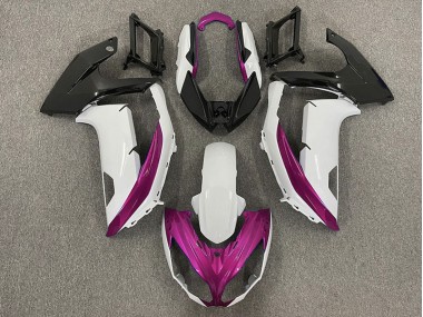 Gloss White & Magenta Kawasaki Ninja 650R Fairings 2012-2016 Outlets