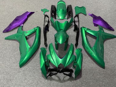 Green and Purple Suzuki GSXR 600-750 Fairings 2008-2010 Outlets