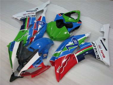 Green Fiat Yamaha R6 Fairings 2008-2016 Outlets