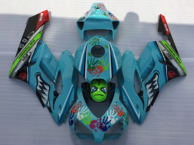 Light Blue Shark Honda CBR1000RR Fairings 2004-2005 Outlets