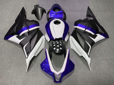 Matte Black and Dark Blue Star Honda CBR600RR Fairings 2009-2012 Outlets