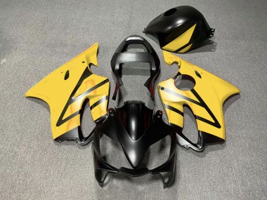 Matte Black and Yellow Honda CBR600 F4i Fairings 2001-2003 Outlets