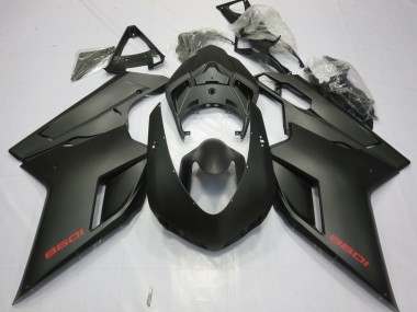 Matte Black Ducati 848 1098 1198 Fairings 2007-2012 Outlets