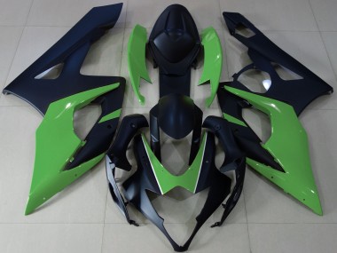 Matte Black & Green Suzuki GSXR 1000 Fairings 2005-2006 Outlets