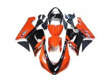 Orange and Black Elf Kawasaki ZX6R Fairings 2005-2006 Outlets