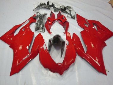 Plain Gloss Red Ducati 1199 Fairings Outlets