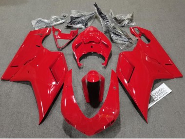 Plain Gloss Red Ducati 848 1098 1198 Fairings 2007-2012 Outlets