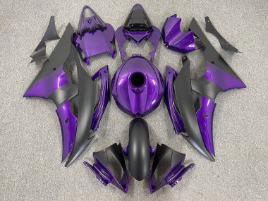 Purple and Matte Black Yamaha R6 Fairings 2008-2016 Outlets