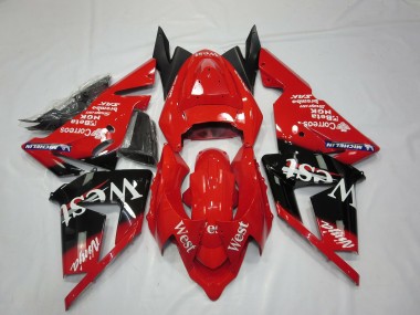 Red West Kawasaki ZX10R Fairings 2004-2005 Outlets