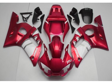 Red & White Yamaha R6 Fairings 1998-2002 Outlets