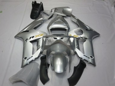 Silver OEM Style Kawasaki ZX6R Fairings 2003-2004 Outlets