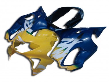 Yellow and Blue Honda CBR600 F4 Fairings 1999-2000 Outlets