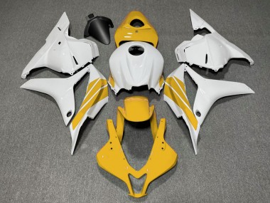 Yellow and White Side Stripe Honda CBR600RR Fairings 2009-2012 Outlets